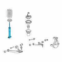 OEM GMC Sierra 1500 Front Shock Absorber Assembly Diagram - 19353951