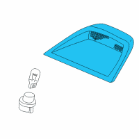 OEM 1999 Honda Civic Lamp, High Mount Stop *YR164L* (MEDIUM TAUPE) Diagram - 34275-S04-A01ZB