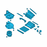 OEM 2020 Hyundai Ioniq Blower Unit Diagram - 97100-G2220