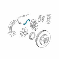 OEM 1999 Ford Ranger Brake Hose Diagram - F87Z-2078-BA