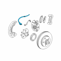 OEM 2010 Ford Ranger Front Speed Sensor Diagram - AL5Z-2C204-C