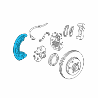 OEM 2010 Ford Ranger Splash Shield Diagram - 3L2Z-1214-BA