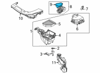 OEM 2021 Nissan Rogue Resonator Assy-Air Diagram - 16585-6RA1B
