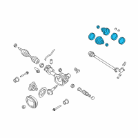 OEM 2009 Ford Explorer Sport Trac Boot Kit Diagram - 6L2Z-3A331-A