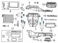 OEM Jeep Grand Cherokee L A/C AND HEATER Diagram - 68542636AA