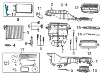 OEM Jeep Grand Cherokee L Heater Core Diagram - 68542647AA