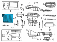 OEM 2021 Jeep Grand Cherokee L AIR CONDITIONING Diagram - 68542642AA
