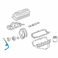 OEM 1985 GMC Safari Tube Asm-Oil Level Indicator Lower Diagram - 14082335