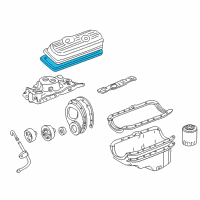 OEM 1989 GMC G1500 Gasket-Valve Rocker Arm Cover Diagram - 14081257