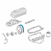 OEM Chevrolet K20 Suburban Cover Gasket Diagram - 10108435