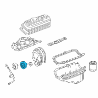 OEM 1985 GMC G3500 Pulley, Crankshaft Diagram - 14055146