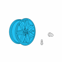 OEM Jeep Aluminum Wheel Diagram - 1CG33PAKAB