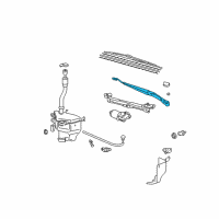 OEM 2007 Toyota 4Runner Wiper Arm Diagram - 85221-35100