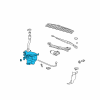 OEM 2003 Lexus GX470 Jar, Washer, A Diagram - 85315-60320