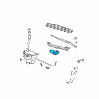 OEM 2009 Toyota 4Runner Front Motor Diagram - 85110-1A040