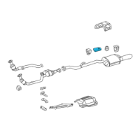 OEM 2006 Chrysler Crossfire Bracket-Exhaust Diagram - 5135439AA