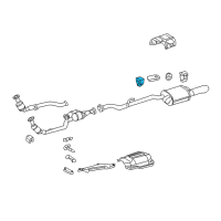 OEM 2005 Chrysler Crossfire ISOLATOR-Exhaust Diagram - 50010196AA