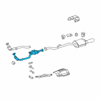 OEM 2005 Chrysler Crossfire Exhaust To Manifold Pipe Diagram - 5135432AA
