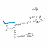 OEM Chrysler Crossfire Exhaust To Manifold Pipe Diagram - 5135433AA