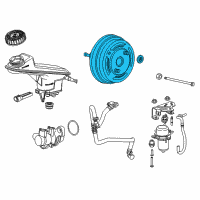 OEM Buick Encore Power Brake Booster Kit(Vacuum) Diagram - 95491189