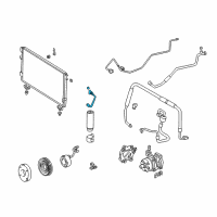 OEM 2003 Toyota Tundra Front AC Hose Diagram - 88716-0C140