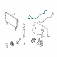 OEM 2004 Toyota Tundra Rear AC Hose Diagram - 88716-0C150