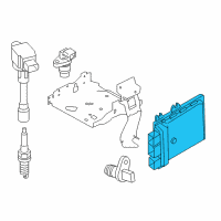 OEM 2018 Nissan Rogue Sport Blank Engine Control Module Diagram - 23703-DF40D