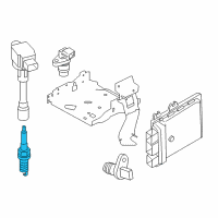 OEM 2017 Nissan Rogue Spark Plug Diagram - 22401-1VA1C