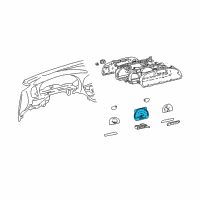 OEM 2001 Toyota Tundra Speedometer Head Diagram - 83220-0C070