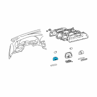 OEM Toyota Temperature Gauge Diagram - 83883-0C010