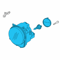 OEM 2022 Jeep Renegade Headlamp Diagram - 68516361AA