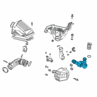 OEM 2004 Acura TSX Tube Set, Air In. Diagram - 17250-RBA-000