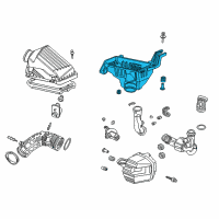 OEM 2008 Acura TSX Case Set, Air Cleaner Diagram - 17201-RBA-000