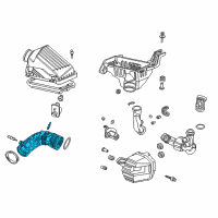 OEM Acura TSX Tube, Air Flow Diagram - 17228-RBB-A00