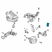 OEM 2004 Acura TSX Tube, Air Cleaner Connecting Diagram - 17251-RBA-000
