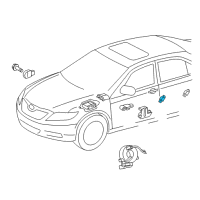 OEM Toyota Matrix Side Sensor Diagram - 89831-0W050