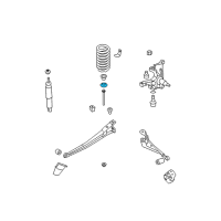 OEM Ford E-150 Econoline Club Wagon Spring Lower Retainer Diagram - E8UZ-5414-A