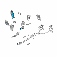 OEM Acura TL Exhaust Manifold Diagram - 18190-RYE-A00