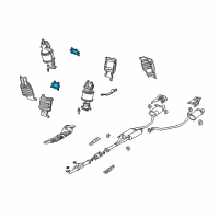 OEM Honda Ridgeline Gasket, Exhuast Chamber Diagram - 18115-RCA-A01