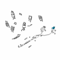 OEM Acura MDX Plate, Driver Side Muffler Baffle Diagram - 74656-STX-A00