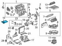 OEM 2022 Chevrolet Traverse Auxiliary Heater Diagram - 13514602