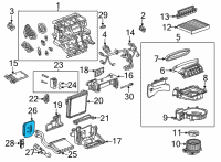 OEM Buick Encore GX Heater Core Seal Diagram - 42747632