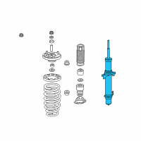 OEM 2011 Acura TL Shock Absorber Unit, Left Front Diagram - 51621-TK4-A03