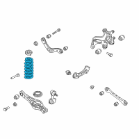 OEM Kia Niro Rear Springs Diagram - 55350G5150