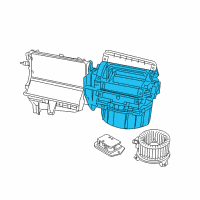 OEM 2010 Jeep Wrangler Air Conditioner And Heater Actuator Diagram - 68000470AA