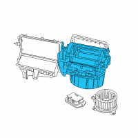 OEM 2007 Jeep Wrangler Air Conditioner And Heater Actuator Diagram - 68000470AA