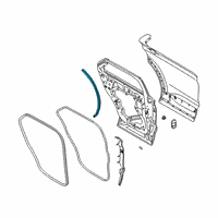 OEM 2021 Ford Explorer Rear Weatherstrip Diagram - LB5Z-7828125-A