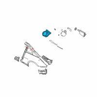 OEM 2003 Nissan 350Z Base-Filler Lid Diagram - 78120-CD000