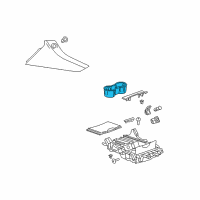OEM Cadillac Escalade Cup Holder Diagram - 84225090