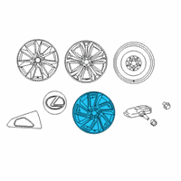 OEM 2018 Lexus RX350L Wheel, Disc Diagram - 42611-0E420